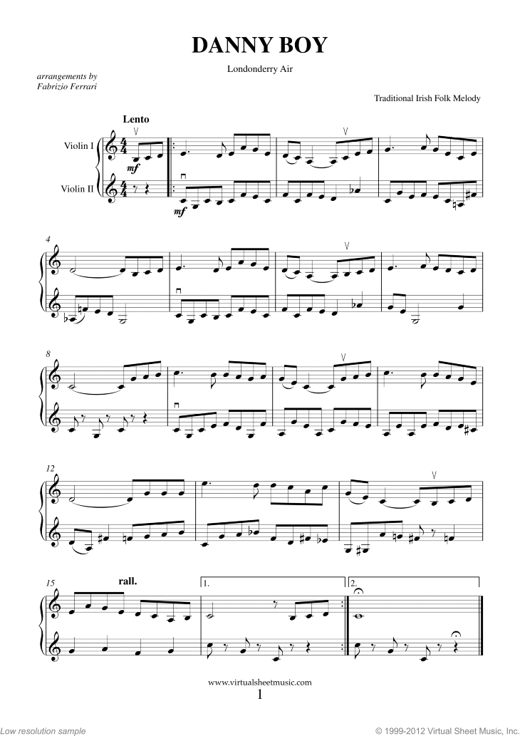 free violin sheet music popular songs